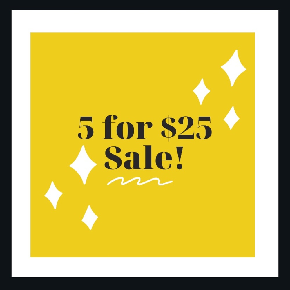 5/$25 sale!Add to a bundle, I’ll send you an offer